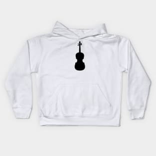 Violin vector silhouette Kids Hoodie